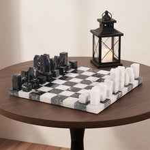 Load image into Gallery viewer, Modern Chess Set – Handcrafted Borderless Marble Chess Board