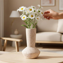 Load image into Gallery viewer, Marble Vase for Flowers 20cm, Handmade Flower Vase, Elegant Home Decor Vase, Modern Decorative Vases for Living Room, Bedroom Shelf & Table Centerpiece