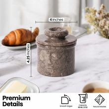 Load image into Gallery viewer, Marble Butter Dish - Butter Crock
