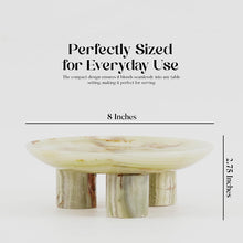Load image into Gallery viewer, Marble Tray with Legs 10" Decorative Bathroom Vanity Tray | decorative tray