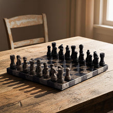 Load image into Gallery viewer, Marble Chess Set 10" Chess Games with 32 Chess Pieces & 2 Extra Queens for Beginner Board Games, Valentine’s Day Game Nights