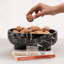 Load image into Gallery viewer, Marble Oval Bowl With Stand 10" Inches Handmade Decorative Bowl