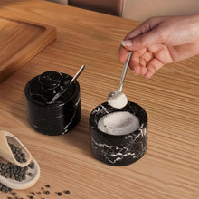 Load image into Gallery viewer, Salt Cellar Set of 2 with Spoon Premium Kitchen Tabletop Salt & Spice Accessory