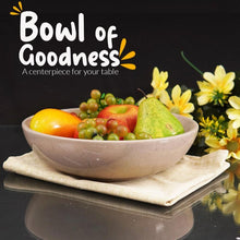 Load image into Gallery viewer, Marble Fruit Bowl Without Stand - Kitchen Serving Bowl