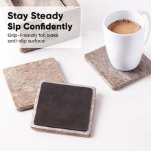 Load image into Gallery viewer, Full square coaster set with holder