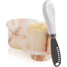 Load image into Gallery viewer, Mini Butter Keeper with Stainless Steel Knife Design C Butter Dish & butter container
