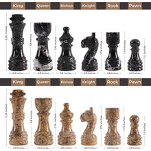 Load image into Gallery viewer, 30cm Round Marble Chess Set ZEBRA BLACK & CORAL with Local Storage Box – Classic Strategy Board Game for Home & Gift