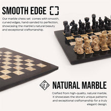 Load image into Gallery viewer, Small Black & Coral chess with Standard Storage - 25cm