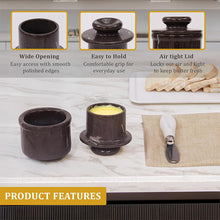 Load image into Gallery viewer, Mini Butter Keeper with Stainless Steel Knife Design C Butter Dish & butter container
