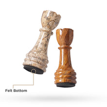 Load image into Gallery viewer, Luxury Red & Coral Premium Marble Chess Figures Set | Handmade Stone Chess Pieces for Chess Boards