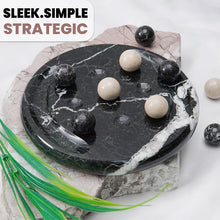 Load image into Gallery viewer, Marble Tic Tac Toe Game Set Handmade Strategy Board Games for Coffee Table Decor