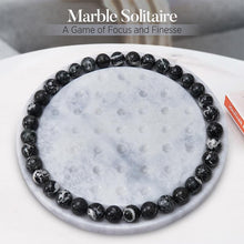 Load image into Gallery viewer, Peg Solitaire 10” Marble Puzzle Game, Marble Peg Solitaire Board Game, Marble Solitaire Puzzle