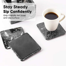 Load image into Gallery viewer, Full square coaster set with holder