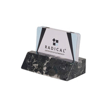 Load image into Gallery viewer, Business Card Holder Black Handmade Marble Office Desk Organizers