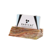 Load image into Gallery viewer, Business Card Holder Black Handmade Marble Office Desk Organizers