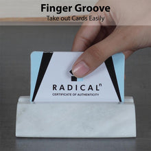 Load image into Gallery viewer, Business Card Holder Black Handmade Marble Office Desk Organizers