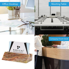 Load image into Gallery viewer, Business Card Holder Black Handmade Marble Office Desk Organizers