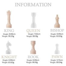 Load image into Gallery viewer, Verona and White chess set -38cm With Standard Storage