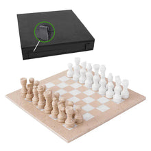 Load image into Gallery viewer, Verona and White chess set -38cm With Standard Storage