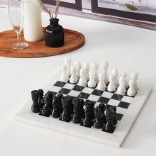 Load image into Gallery viewer, RADICALn Natural Marble Black and White Staunton Tournament Chess Set