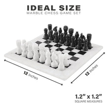 Load image into Gallery viewer, RADICALn Natural Marble Black and White Staunton Tournament Chess Set