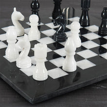 Load image into Gallery viewer, RADICALn Natural Marble Black and White Staunton Tournament Chess Set