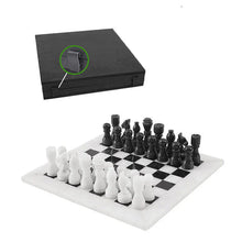 Load image into Gallery viewer, White & Black Premium Quality Marble Chess Set - 30cm