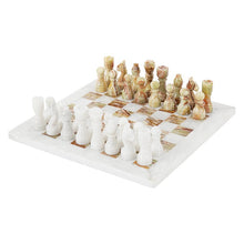 Load image into Gallery viewer, RADICALn Natural Marble Black and White Staunton Tournament Chess Set