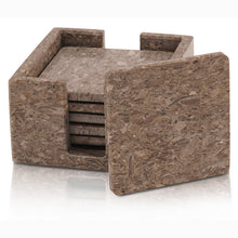 Load image into Gallery viewer, Full square coaster set with holder