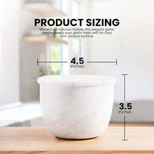 Load image into Gallery viewer, Marble Handcrafted Garlic Keepers Natural Marble Garlic Storage Jar Garlic Container for Counter