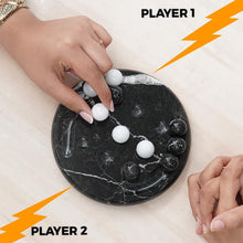 Load image into Gallery viewer, Marble Tic Tac Toe Game Set Handmade Strategy Board Games for Coffee Table Decor