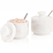 Load image into Gallery viewer, Salt Cellar Set of 2 with Spoon Premium Kitchen Tabletop Salt & Spice Accessory