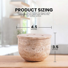 Load image into Gallery viewer, Marble Handcrafted Garlic Keepers Natural Marble Garlic Storage Jar Garlic Container for Counter