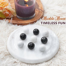 Load image into Gallery viewer, Marble Tic Tac Toe Game Set Handmade Strategy Board Games for Coffee Table Decor