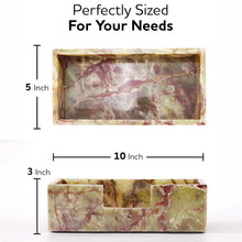 Load image into Gallery viewer, Radicaln Marble Tissue Box Cover Rectangle for Bathroom & Office Desk 10 in Handmade,Tissue Holder for Bathroom & Vanity Counter Decor, Napkin Holder, Felt Base Protection, Gift Ready