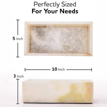 Load image into Gallery viewer, Radicaln Marble Tissue Box Cover Rectangle for Bathroom & Office Desk 10 in Handmade,Tissue Holder for Bathroom & Vanity Counter Decor, Napkin Holder, Felt Base Protection, Gift Ready