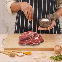 Load image into Gallery viewer, Marble Salt Cellar Small with Magnetic Lid Handmade Kitchen Salt & Spice Container