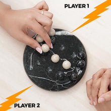 Load image into Gallery viewer, Marble Tic Tac Toe Game Set Handmade Strategy Board Games for Coffee Table Decor