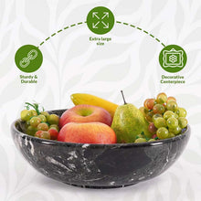 Load image into Gallery viewer, Marble Fruit Bowl Without Stand - Kitchen Serving Bowl - 25 cm