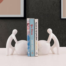 Load image into Gallery viewer, stoneman bookends, decorative bookends, marble bookends