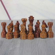 Load image into Gallery viewer, Marble Red & Coral Premium Quality Chess Game Figures