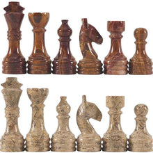 Load image into Gallery viewer, Marble Red & Coral Premium Quality Chess Game Figures