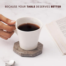 Load image into Gallery viewer, Marble Set of 6 Kitchen Star Coaster Plates