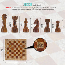 Load image into Gallery viewer, Red and Coral Handmade 12 Inches Premimum Quality Marble Chess Set