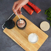 Load image into Gallery viewer, Stylish Marble Salt Cellar with Tray, Trinket Box Kitchen Décor Salt Pepper Bowls