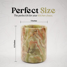 Load image into Gallery viewer, utensil holder-marble utensil holder