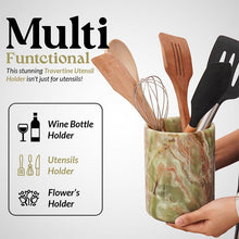 Load image into Gallery viewer, utensil holder-marble utensil holder