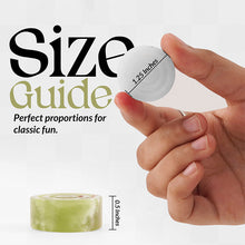 Load image into Gallery viewer, Black and Coral Handmade Marble Checkers pieces Set