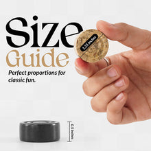 Load image into Gallery viewer, Black and Coral Handmade Marble Checkers pieces Set