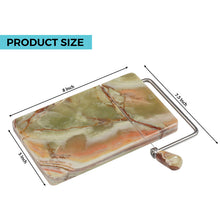 Load image into Gallery viewer, Handmade Marble Cheese Slicer-Cutting Board with Wire
